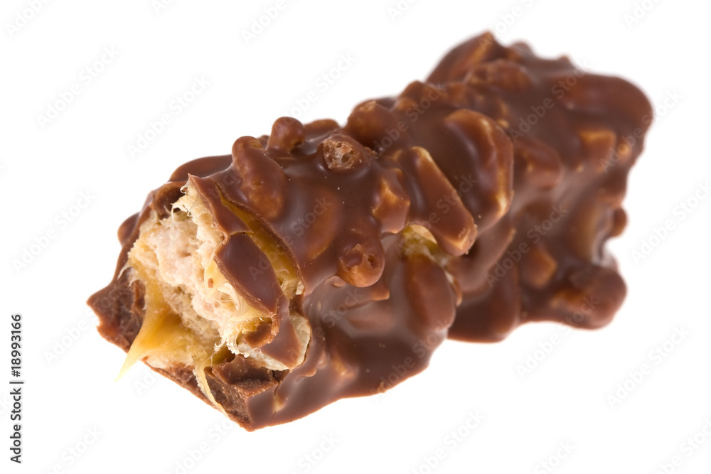 chocolate on isolated chocolate on isolated