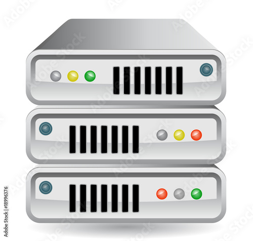 Network Router, Switch, Server.