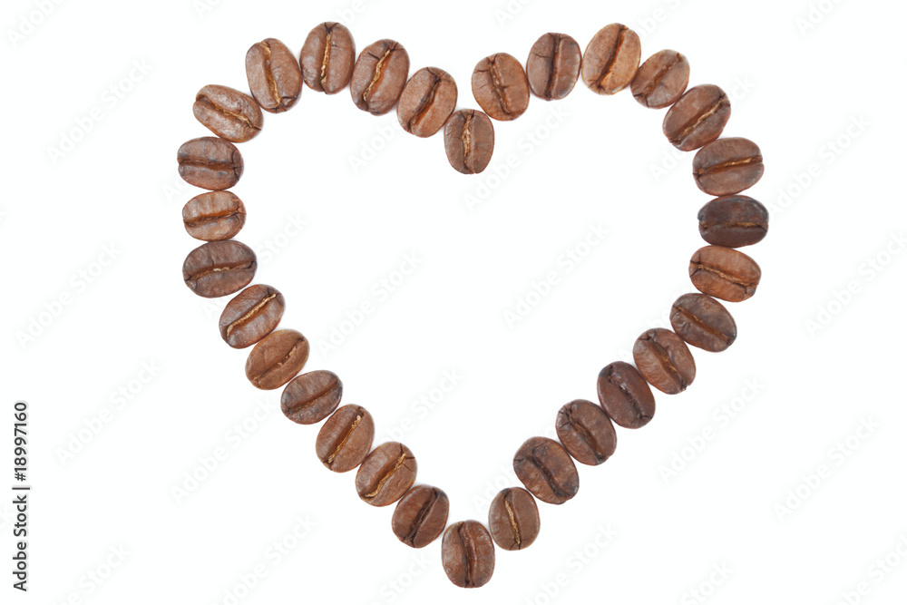 heart of coffee beans heart of coffee beans