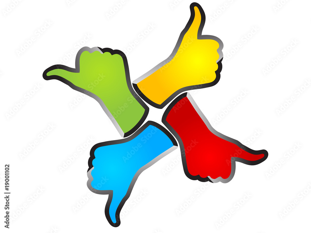 Human hand giving ok abstract design Human hand giving ok abstract design