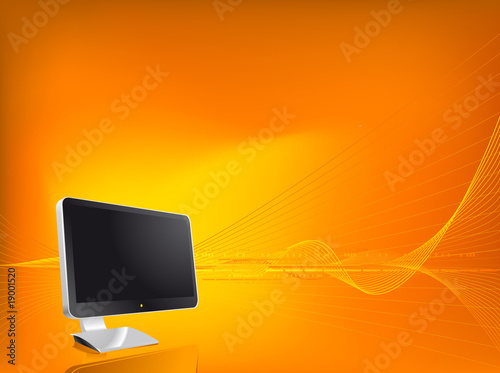Sfondo con monitor