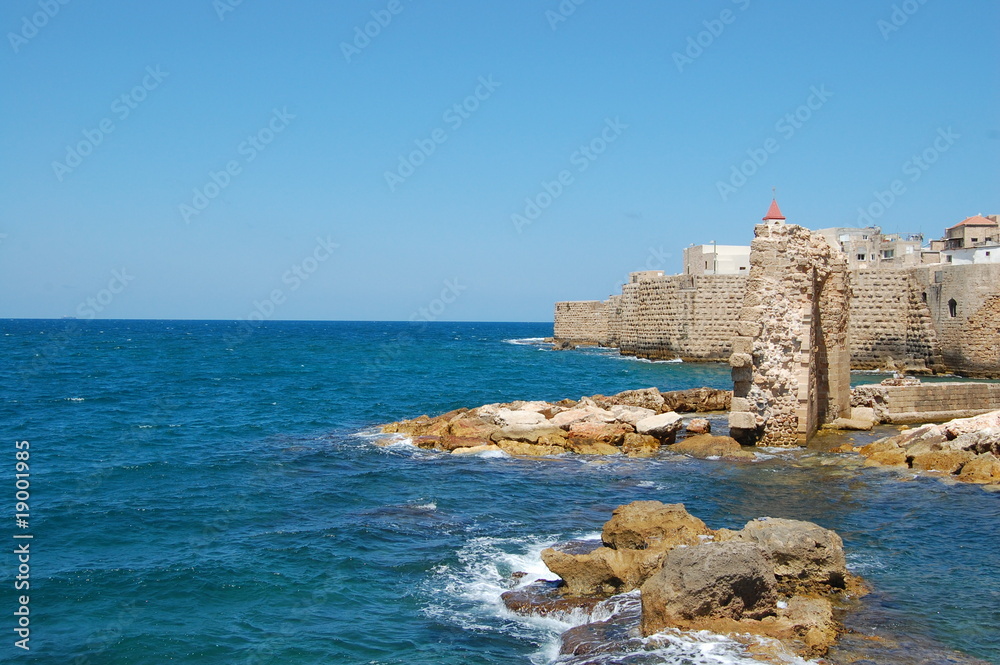 Sea Wall of Mediterranean coastal town
