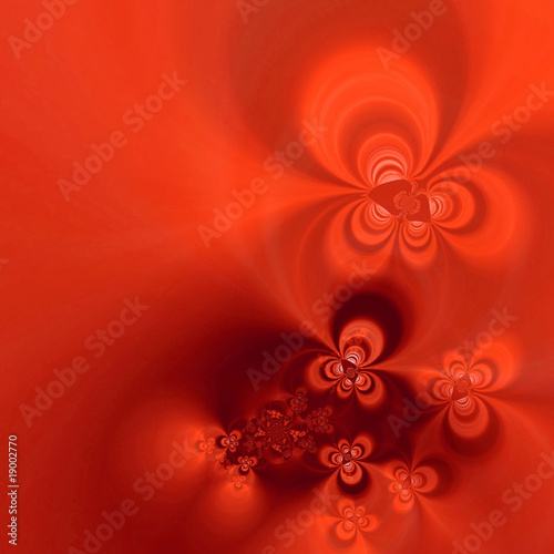 fondo rojo floral