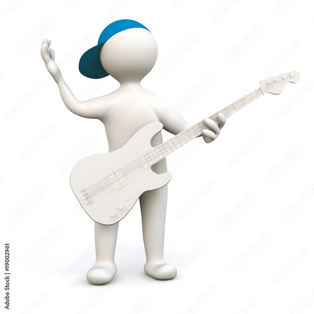 3D Man with Bass 3D Man with Bass