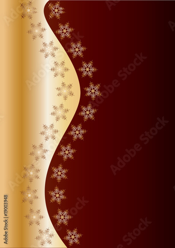 Gold  Winter Background © MarketOlya