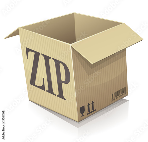 Archive ZIP ouvert (reflet)