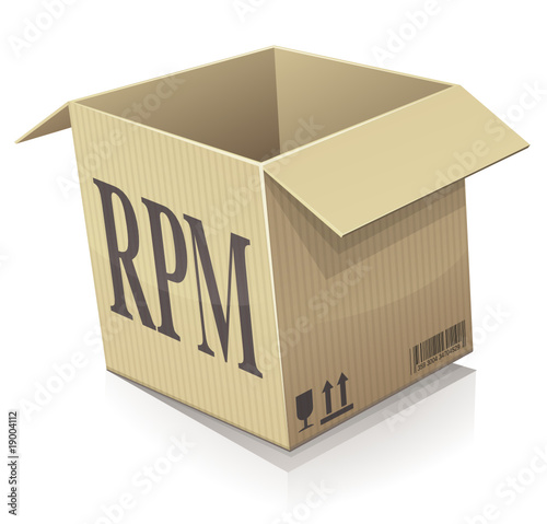 Paquet RPM ouvert (reflet)