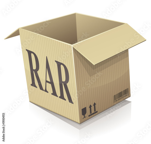 Archive RAR ouvert (reflet)