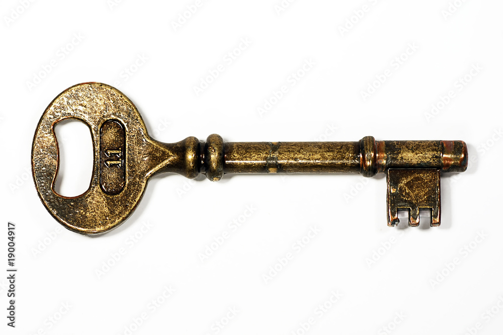 Old golden key