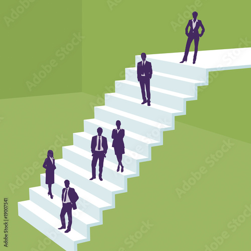 Karriere - Treppe - Aufstieg