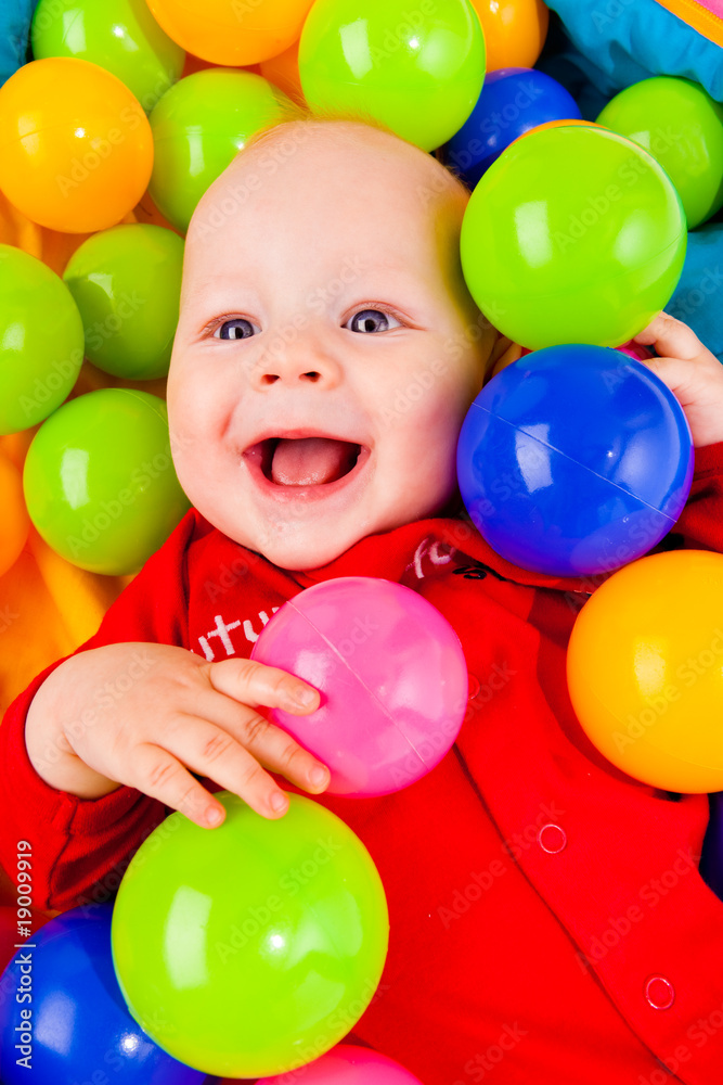 Obraz premium Smiling infant