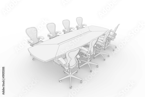 Boardroom table photo
