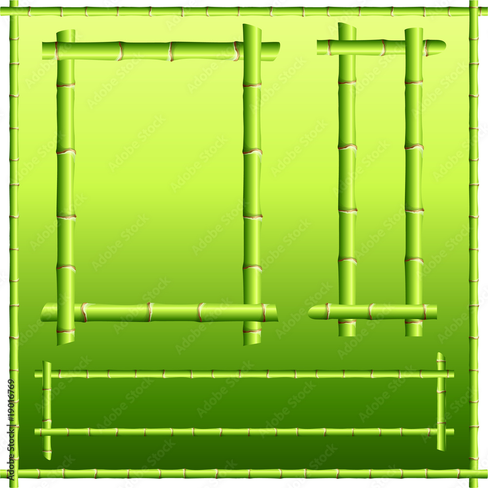 bamboo border elements bamboo border elements