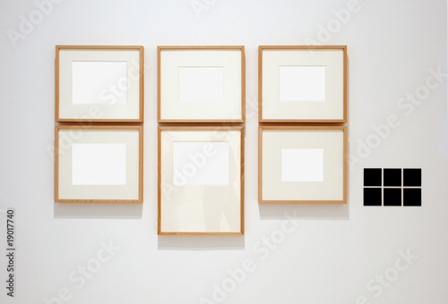 Fototapeta Naklejka Na Ścianę i Meble -  Six empty frames 