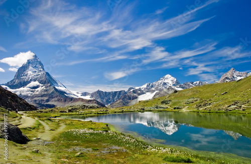 Matterhorn Schweiz Riffelsee © Norbert Suessenguth