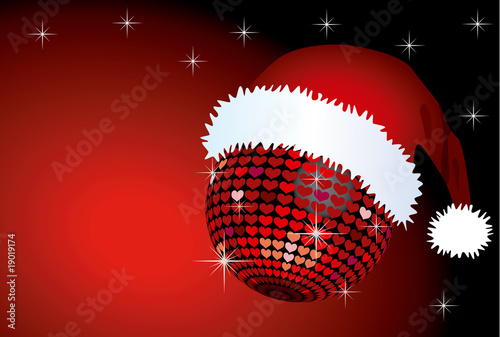 Santa Mirror Ball