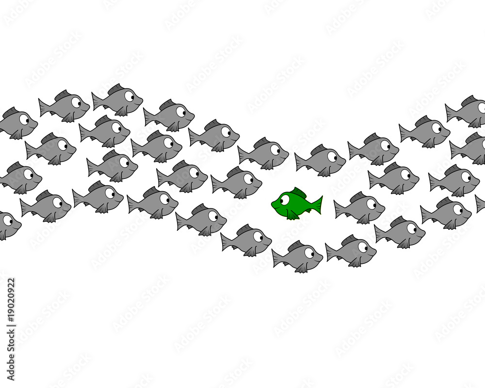 Fototapeta premium Gegen den Strom