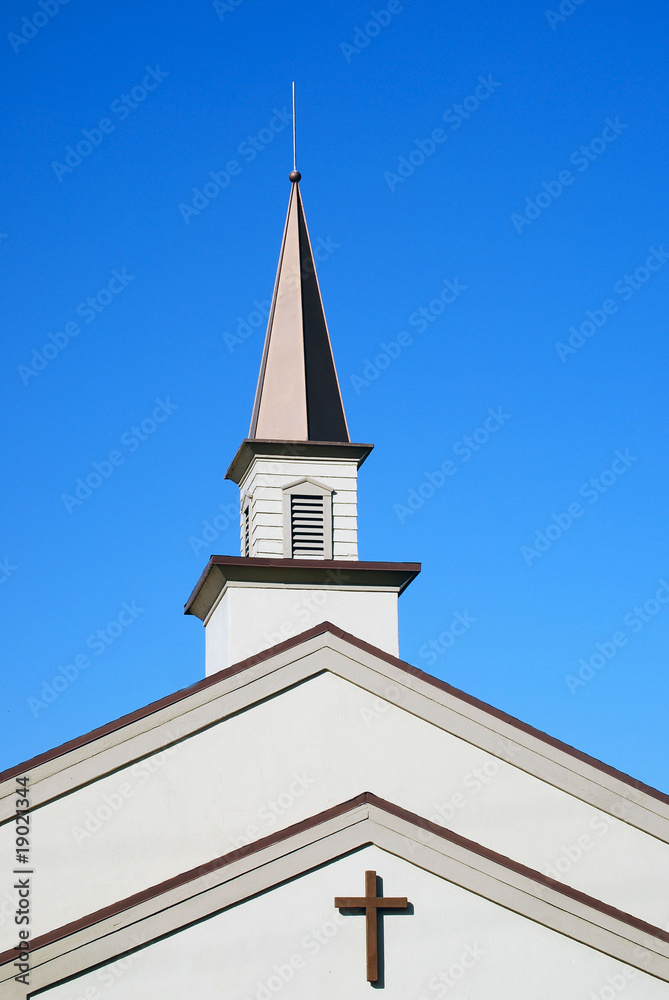 church steeple and cross