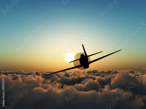 Propeller Plane In The Sky