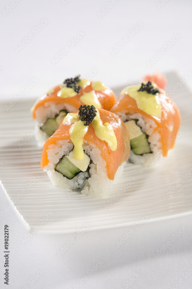 Salmon Sushi plate Salmon Sushi plate