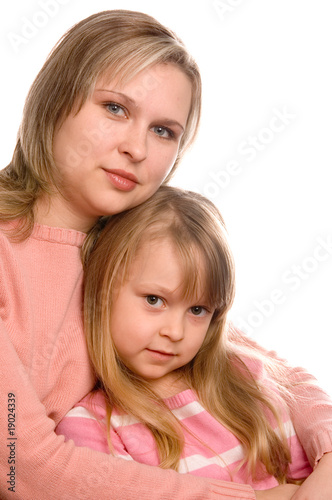 Mother with daughter