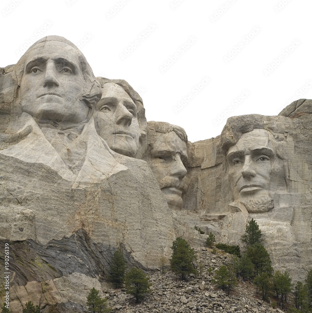 Isolated Mount Rushmore