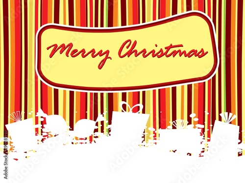 lines background with grungy xmas object