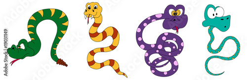 Snake cartoons