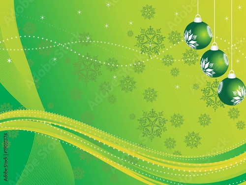 decorated xmas day ball with background