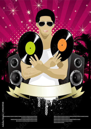 Template flyer for party