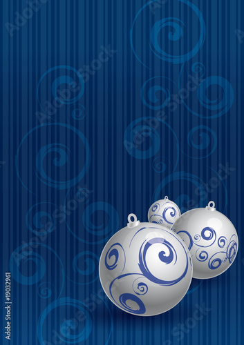 blue xmas card [vector in CMYK]