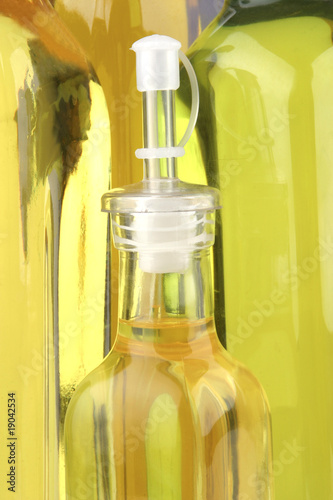 olive oil bottles photo