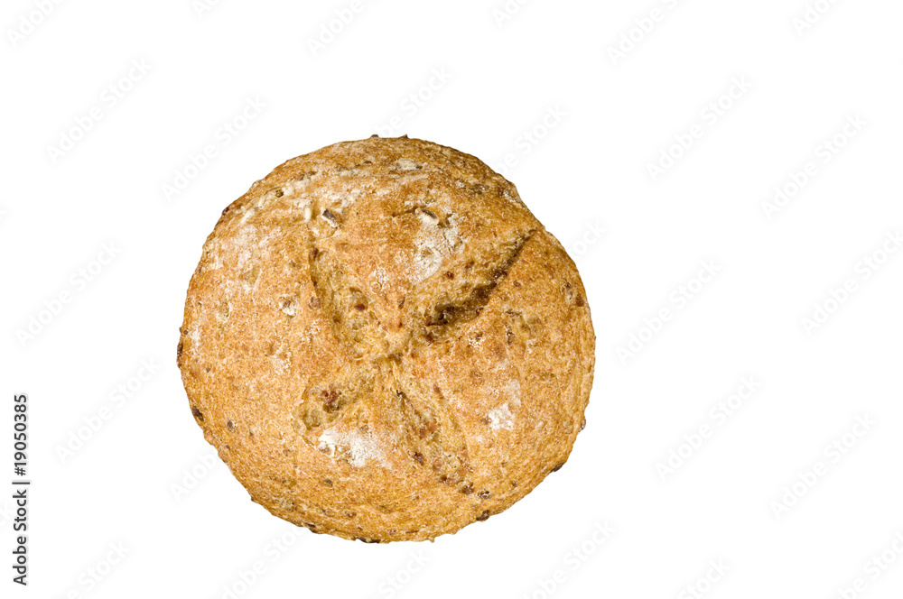 Bread food over white Bread food over white