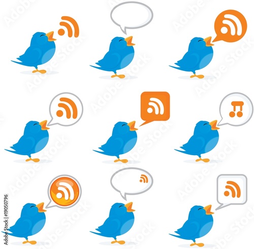 blue bird tweet