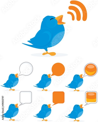 blue bird tweet