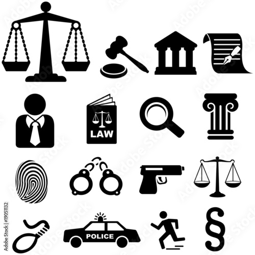Law icons
