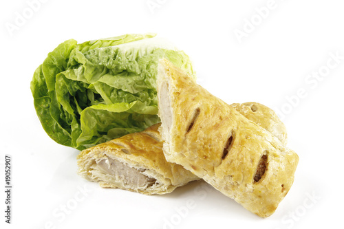 Salad Lettace and Sausage Roll