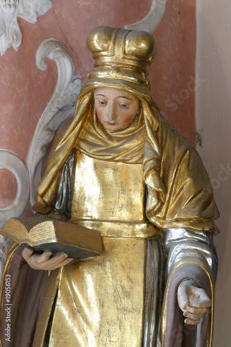 Konstfotografi Saint Bridget of Sweden, St. Catherine church Zagreb