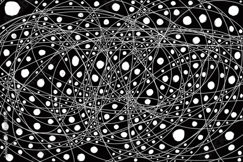 Black and white logically chaotic abstraction