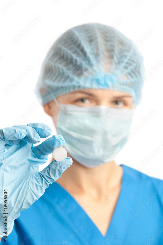 doctor in scrubs