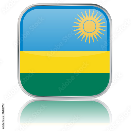 Free Download Rwanda Square Flag Button (Rwandan Rwandese Vector Reflection) - GFXLoad