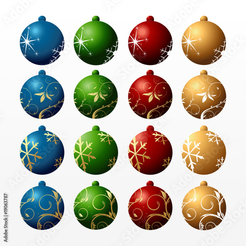 Colour New Year's balls