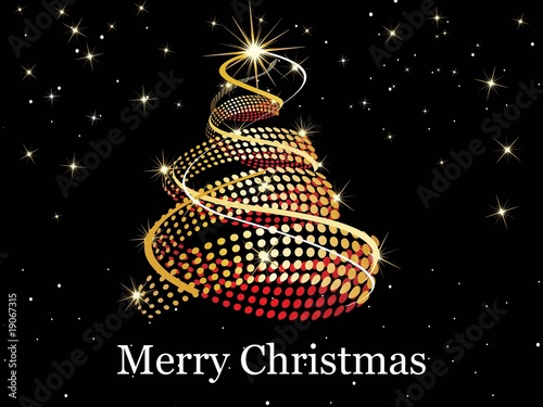 background with xmas tree