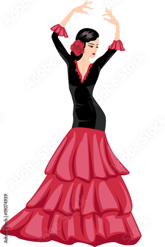 woman dancing spanish dance