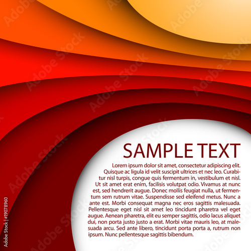 Abstract red background with custom text