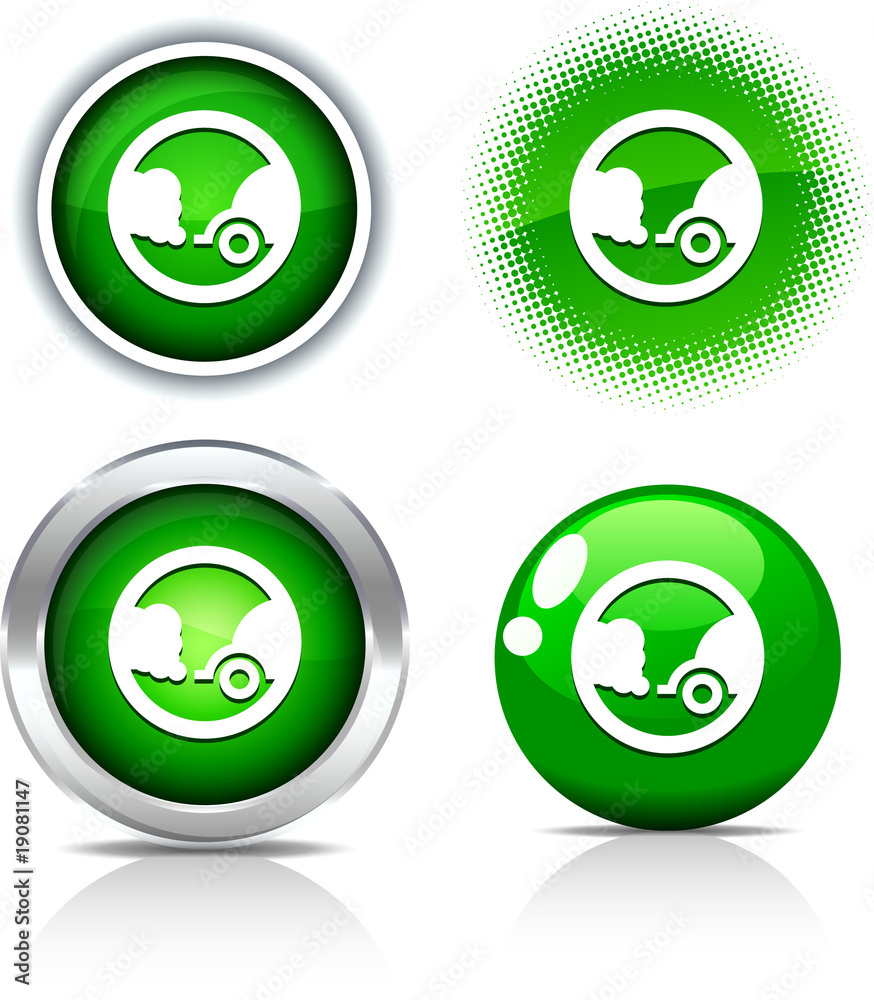 Ecology buttons. Ecology buttons.