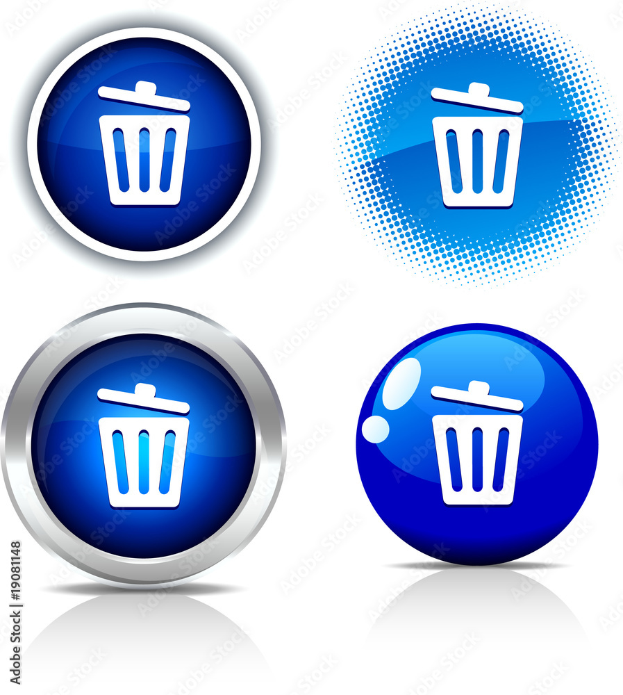 Recycle bin buttons. Recycle bin buttons.