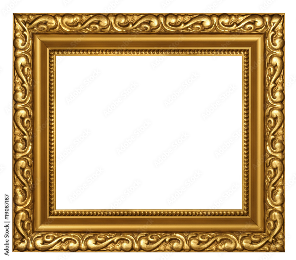 Decorated gold plated frame