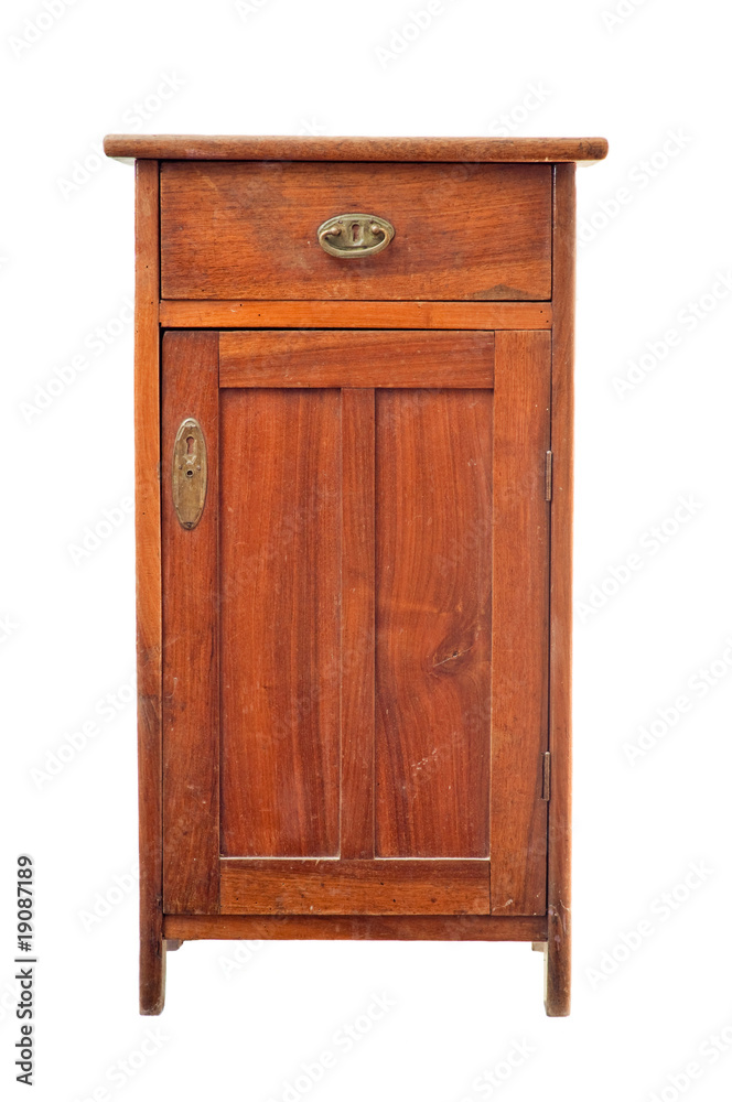 Old cabinet isolated on white Old cabinet isolated on white