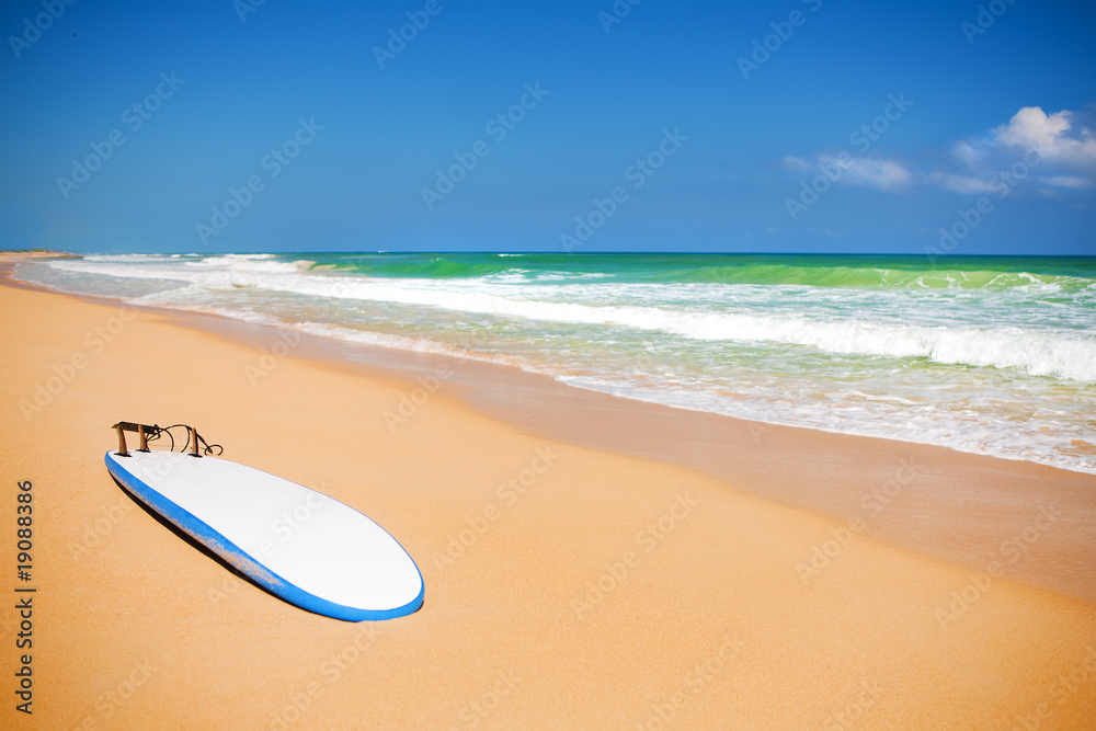 Macao beach in Caribbean sea - a paradise for surfers Macao beach in Caribbean sea - a paradise for surfers